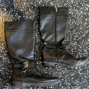 Black riding boots